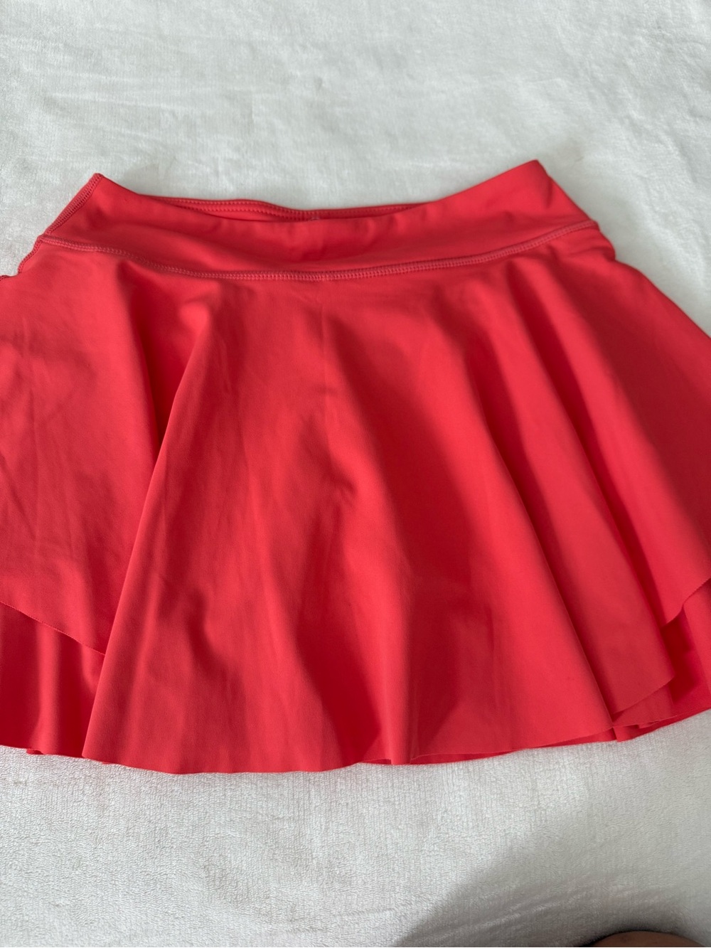 Real Essentials Women’s Orange Skort Skirt Pleated Size Medium E19